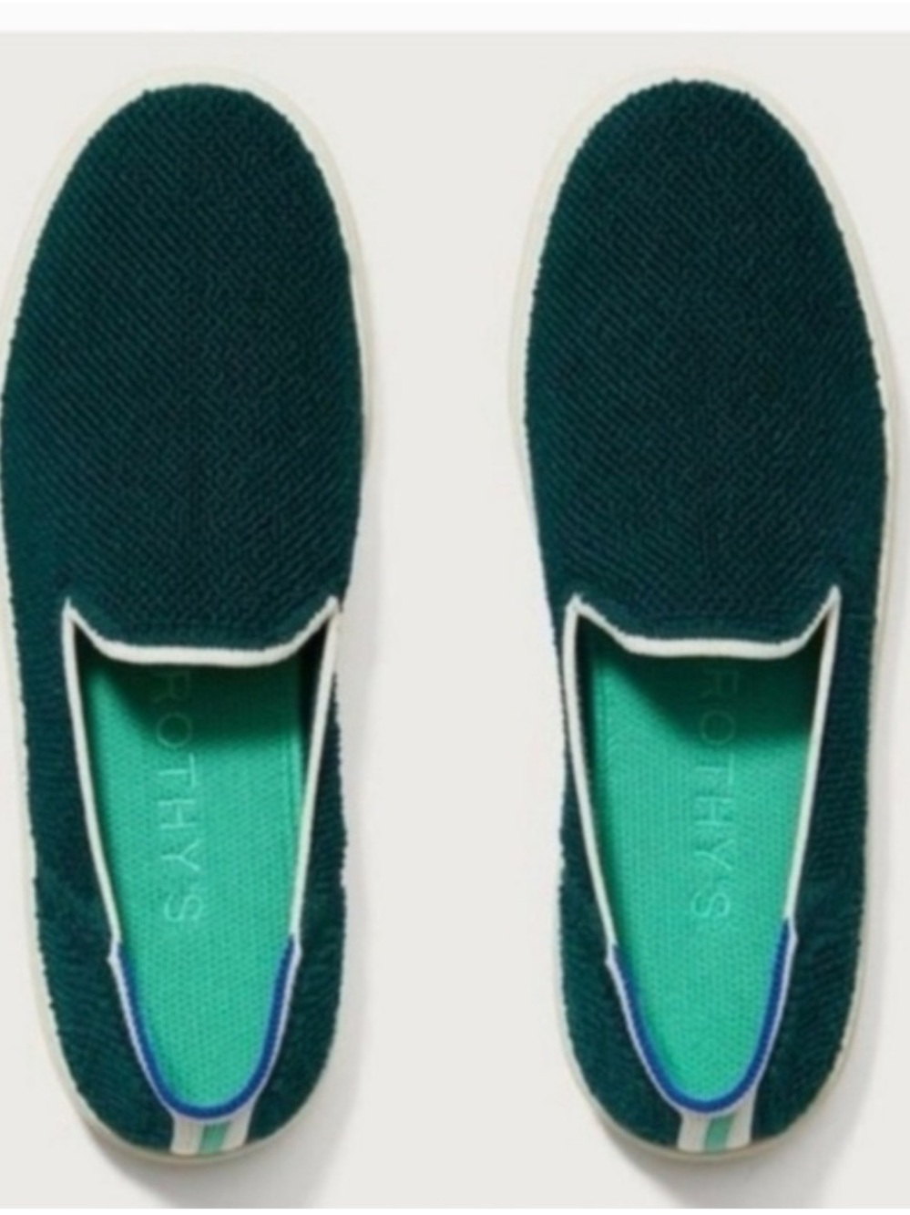 Rothy's The Original Juniper Green Terry Slip On Sneaker